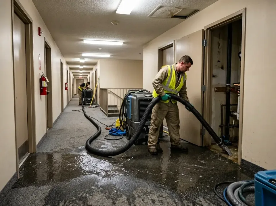 multi-unit-apartment-hallway-f-005 — frequently asked questions, Emergency Burst Pipe Water Extraction & Removal in Amberley…